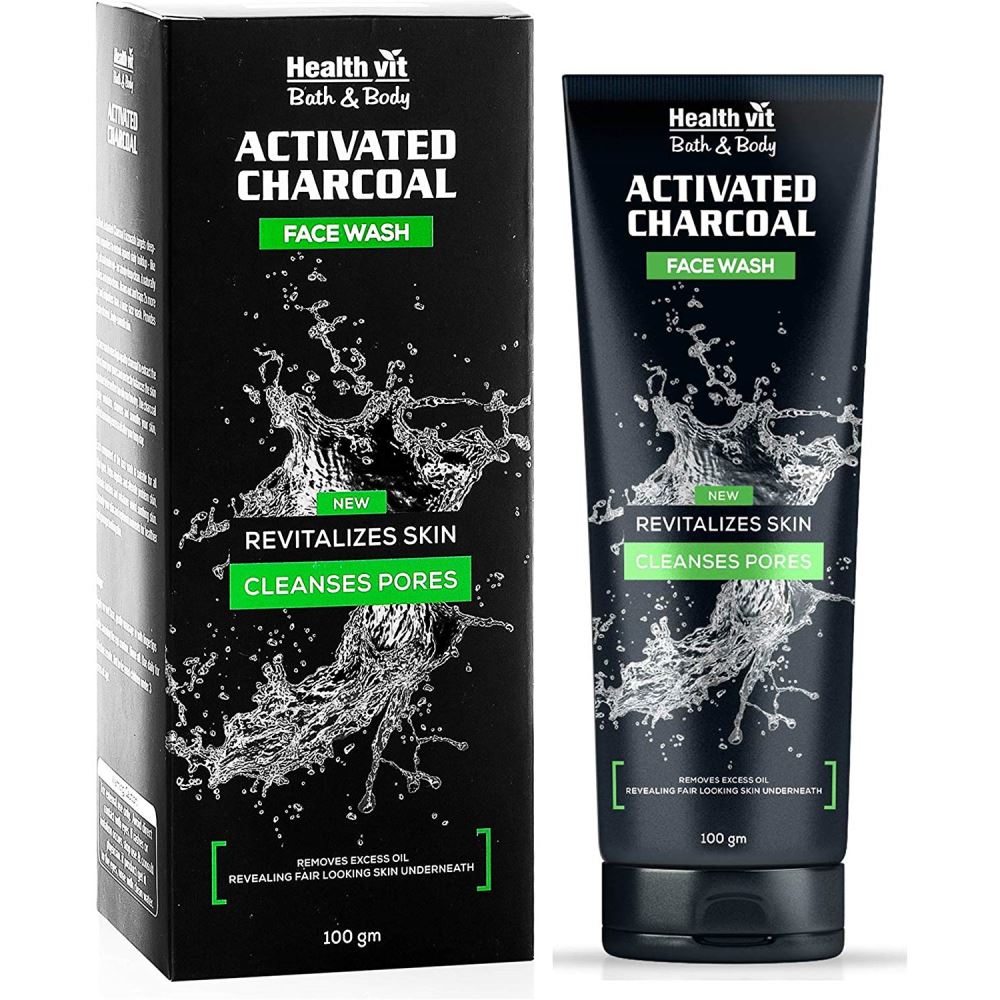 Healthvit Activated Charcoal Facewash (100g)