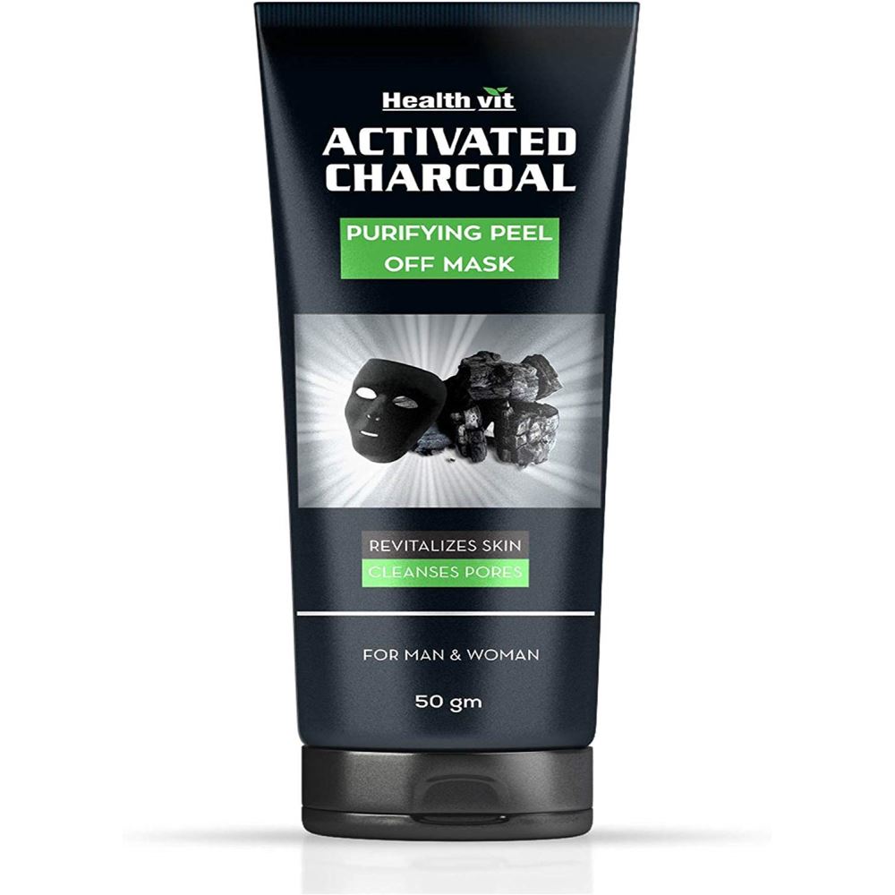 Healthvit Activated Charcoal Purifying Peel Off Mask (50g)