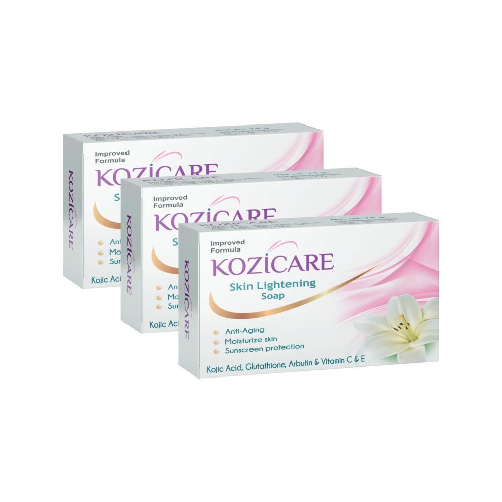 Healthvit Kozicare Skin Lightening Soap (75g, Pack of 3)