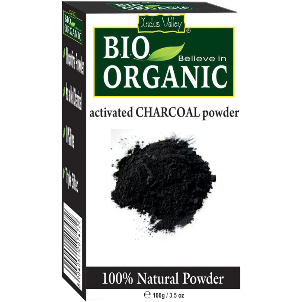 Indus valley Bio Organic Charcoal Face Pack Powder (100g)