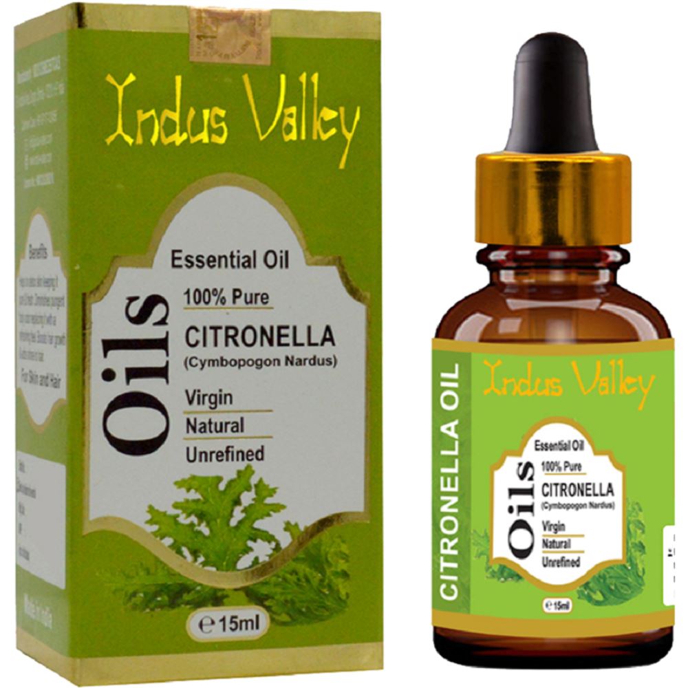 Indus valley Bio Organic Citronella Essential Oil (15ml)