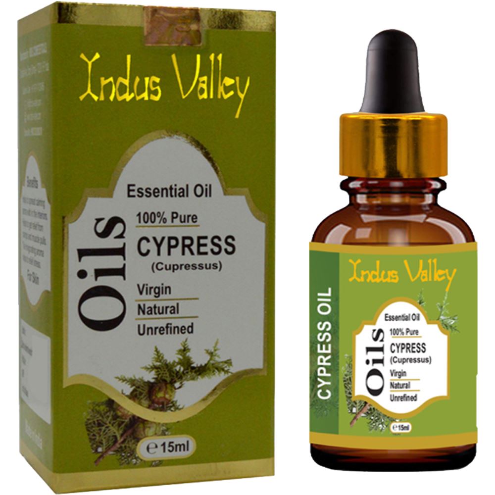 Indus valley Bio Organic Cypress Essential Oil (15ml)