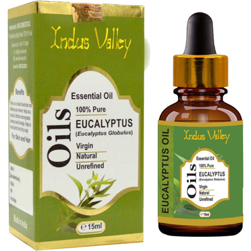Indus valley Bio Organic Eucalyptus Essential Oil (15ml)