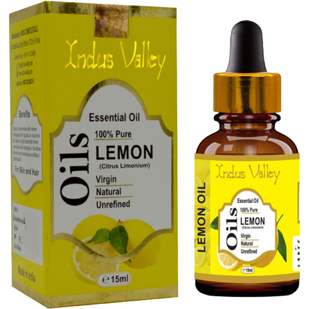 Indus valley Bio Organic Lemon Essential Oil (15ml)