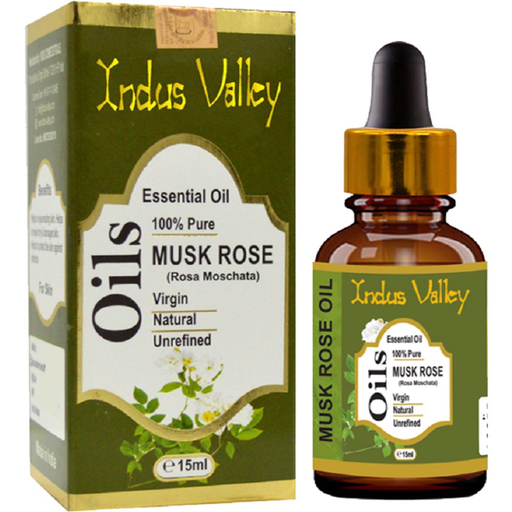 Indus valley Bio Organic Musk Rose Essential Oil (15ml)