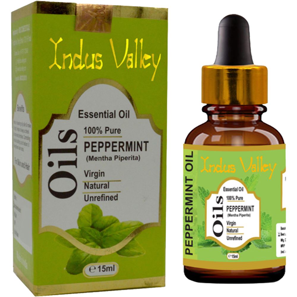 Indus valley Bio Organic Pepperment Essential Oil (15ml)