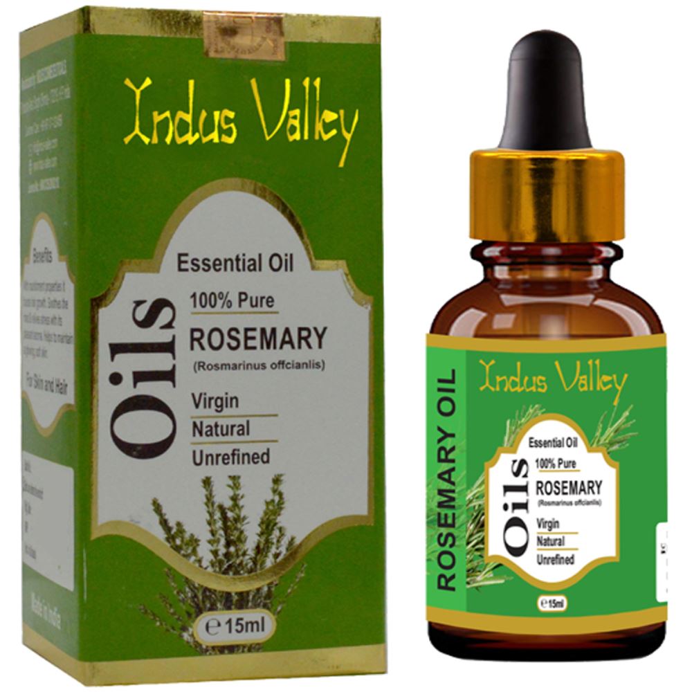 Indus valley Bio Organic Rosemary Essential Oil (15ml)