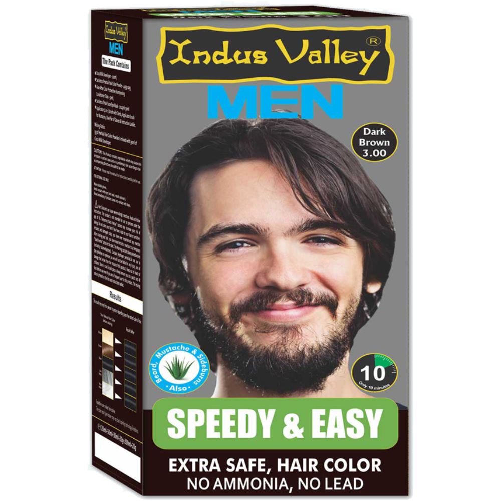 Indus valley Speedy And Easy Dark Brown Hair Color (220g)