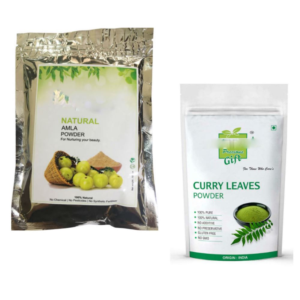 Indirang Amla Powder(100G) & Curry Leaf Powder(100G) Combo Pack (1Pack)
