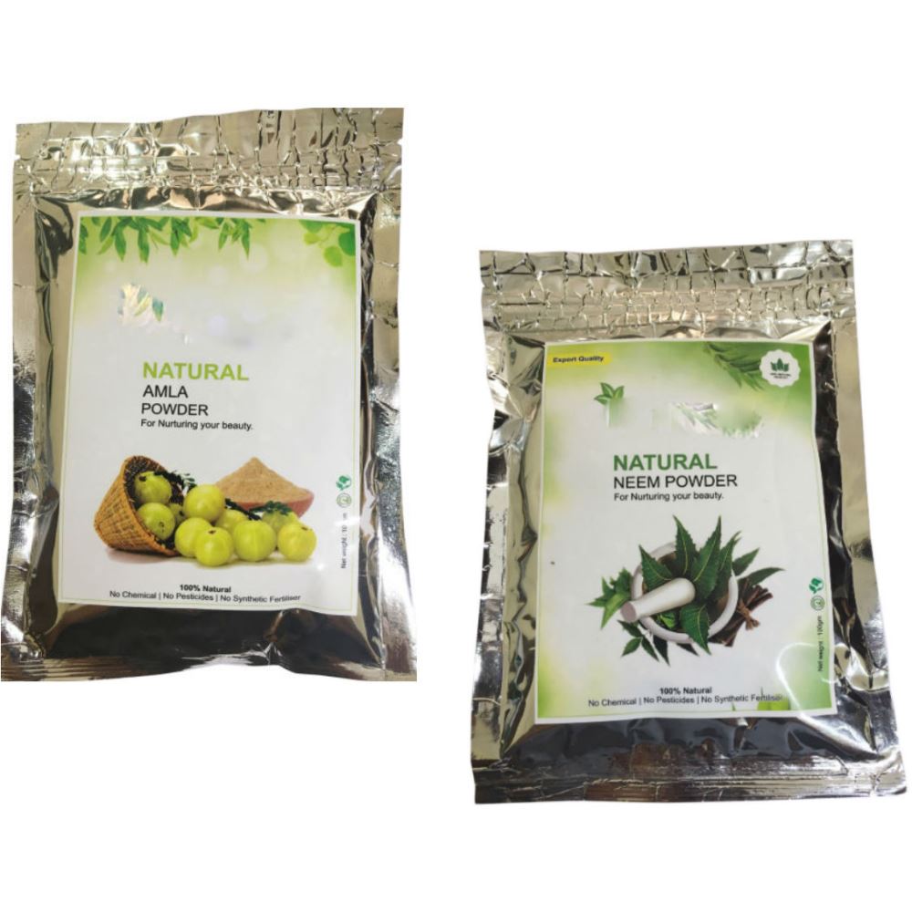 Indirang Amla Powder(100G) & Neem Powder(100G) Combo Pack (1Pack)