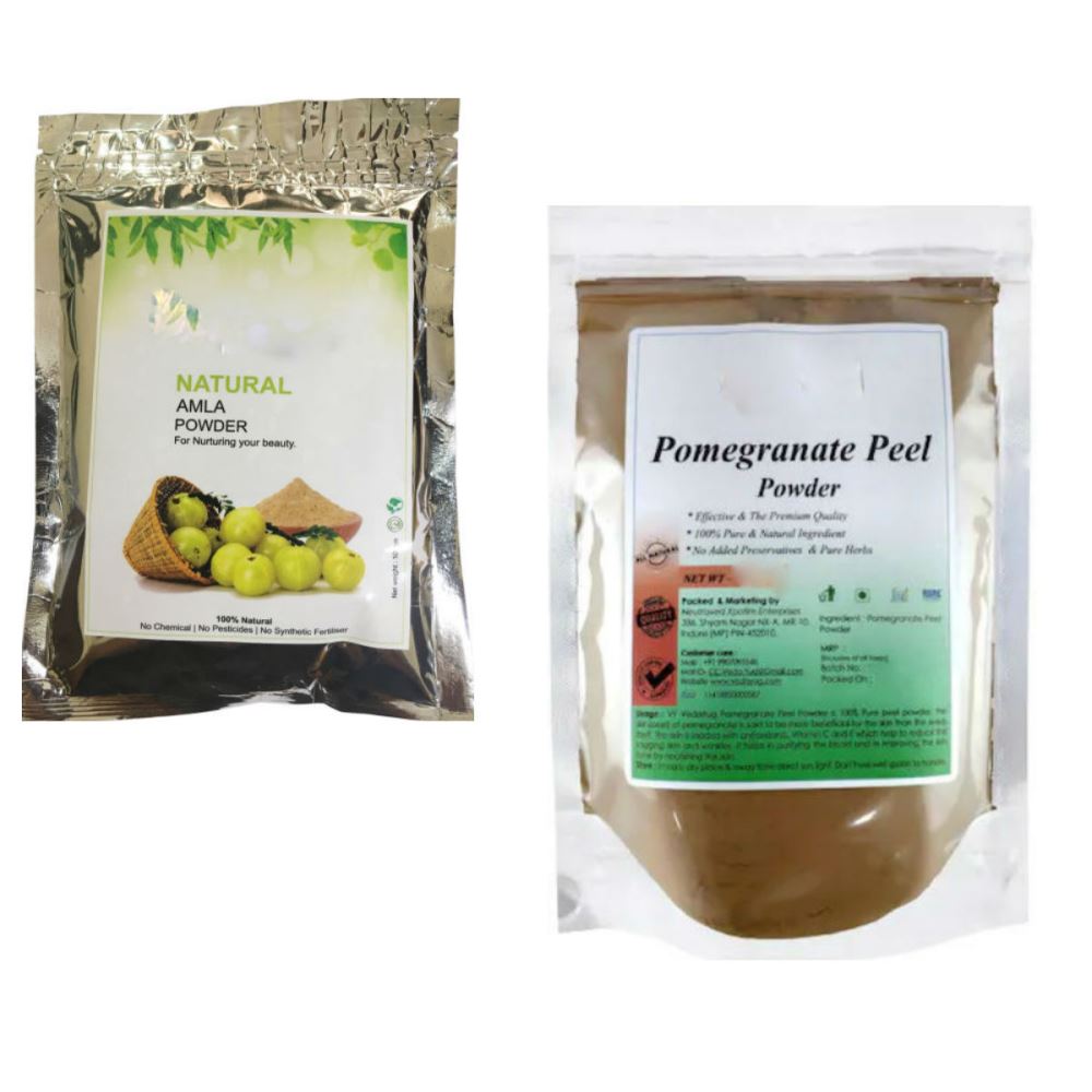 Indirang Amla Powder(100G) & Pomegranate Powder(100G) Combo Pack (1Pack)