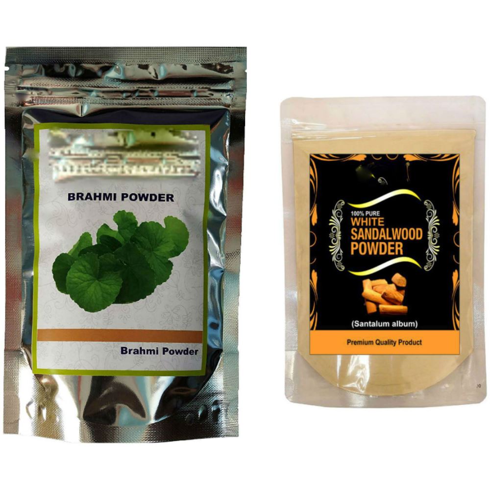 Indirang Brahmi Powder(100G) & Sandalwood Powder(100G) Combo Pack (1Pack)