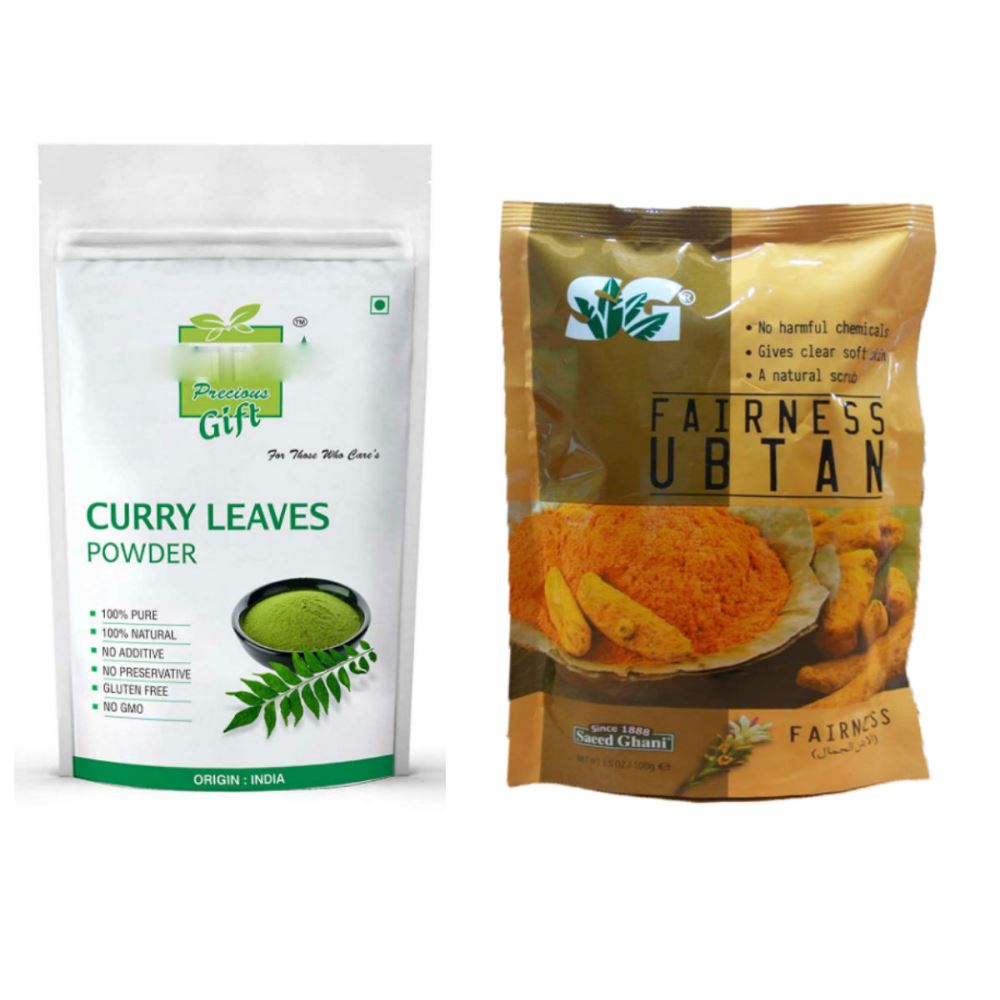 Indirang Curry Leaf Powder(100G) Powder & Fairness Powder(100G) Combo Pack (1Pack)