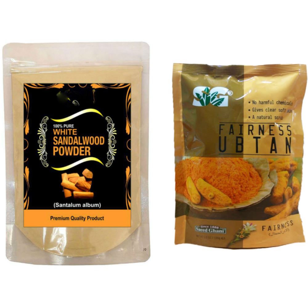 Indirang Sandalwood Powder(100G) & Fairness Powder(100G) Combo Pack (1Pack)