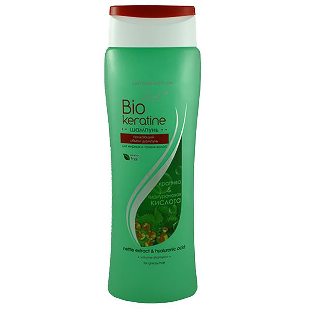 Larel Bio Keratine Shampoo With Nettle Extract And Hyaluronic Acid Or Greasy Hair(Made In Europe) (400ml)
