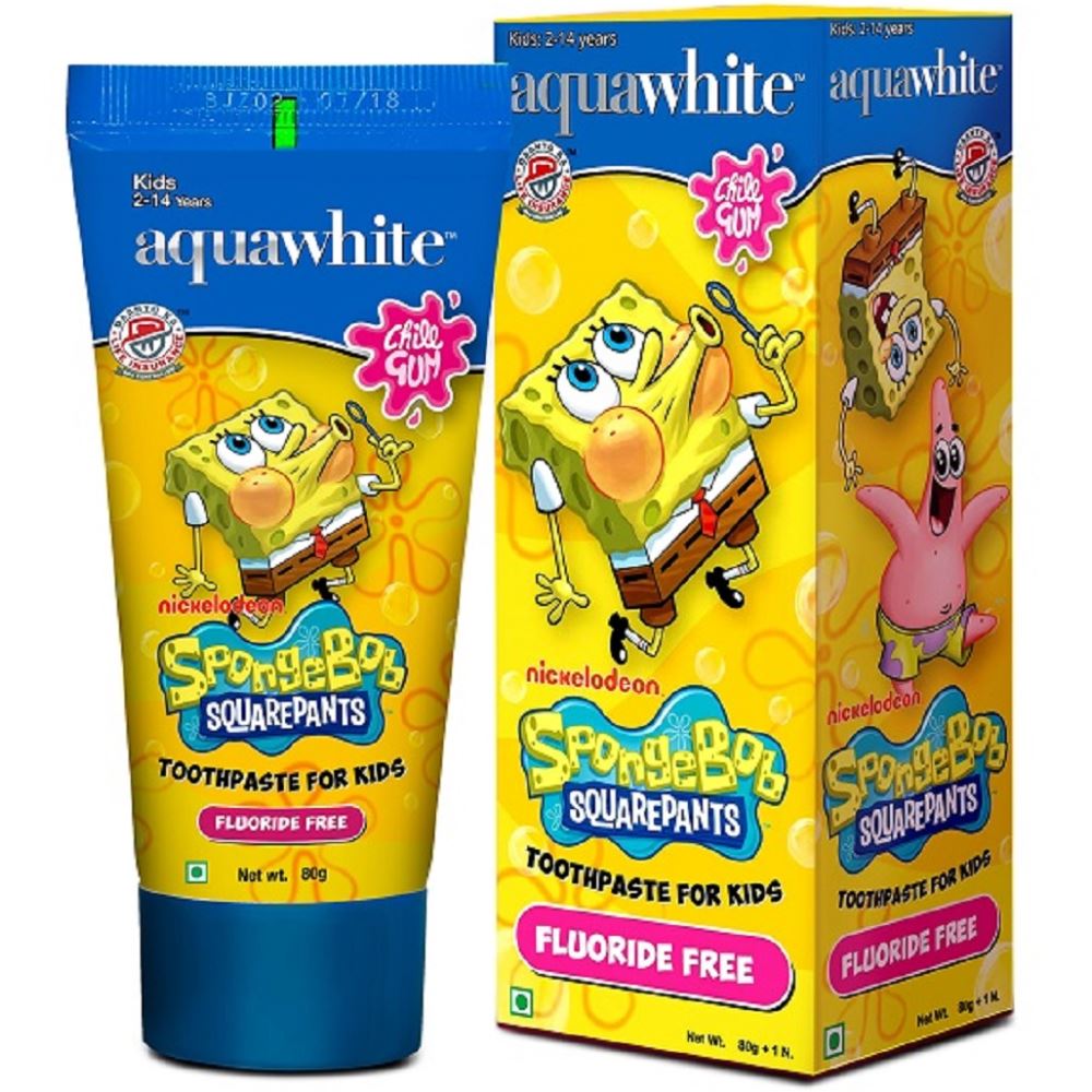 Aquawhite Spongebob Squarepants Toothpaste {Age 2- 14 Yr} (1Pack)