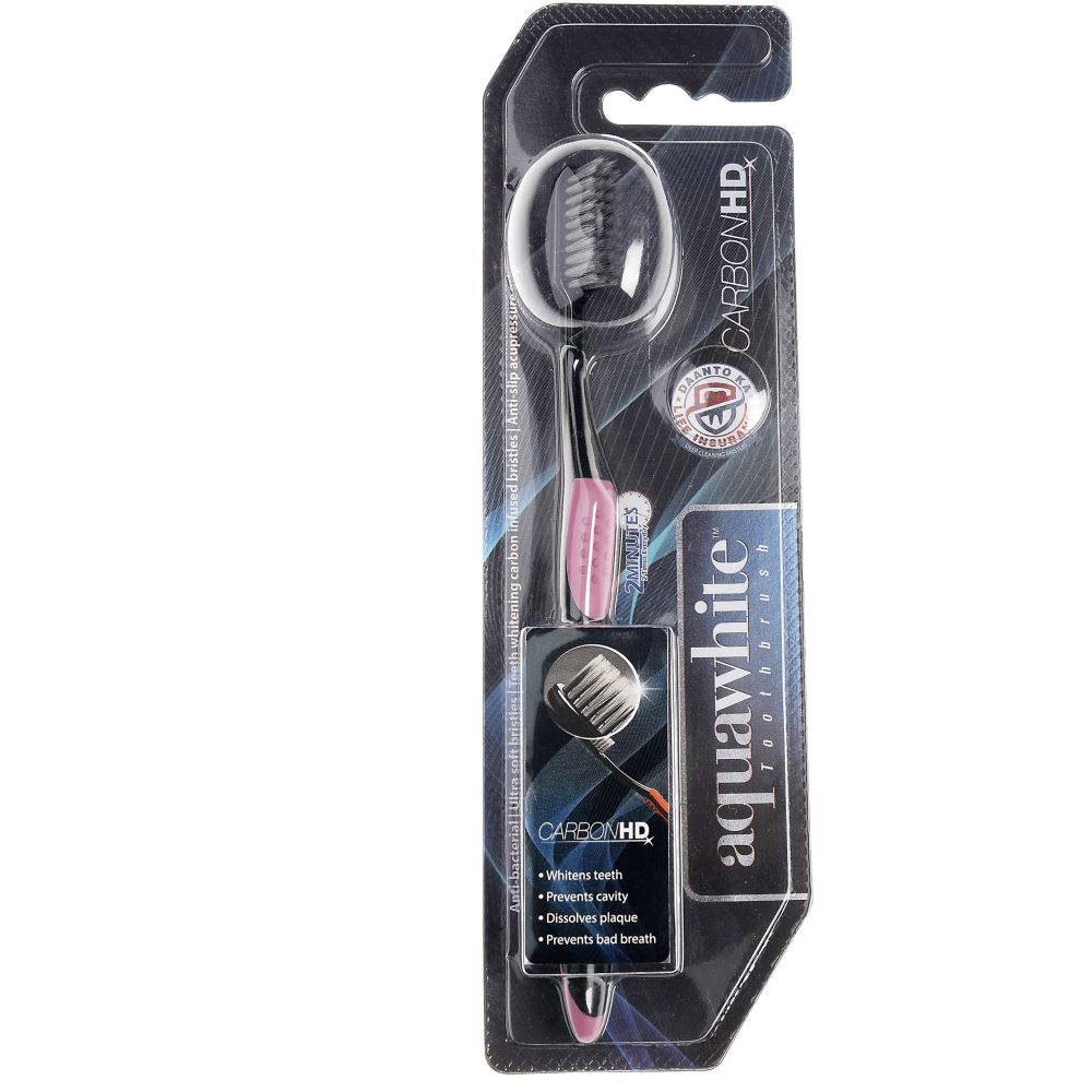 Aquawhite Carbon Hd Toothbrush (Carbon Infused Bristles) - Pink (1Pack) Aquawhite Carbon Hd Toothbrush (Carbon Infused Bristles) - Pink (1Pack)