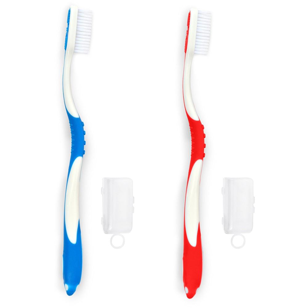Aquawhite Soft Bristles Deep Clean Toothbrush With Hygiene Cap (2Pack)