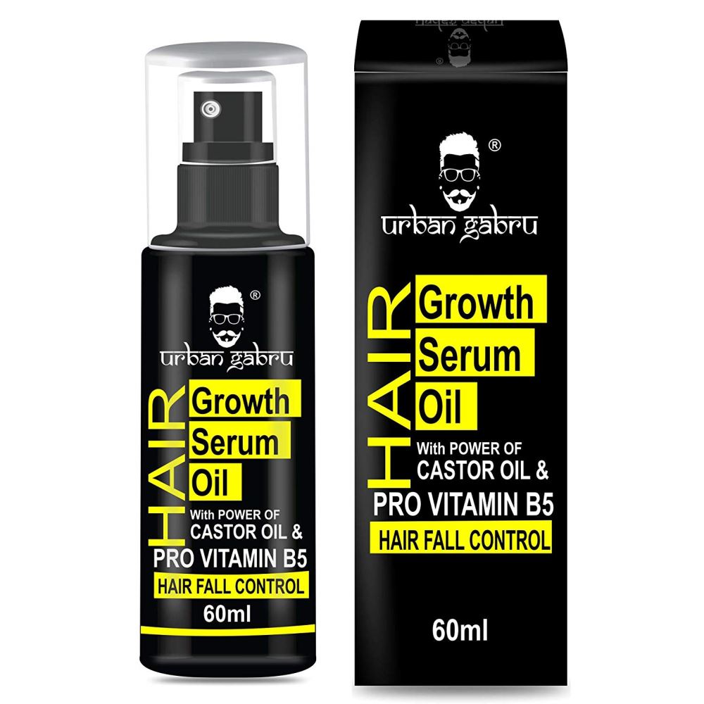 Urban Gabru Hair Growth Serum Oil With Castor Oil - Hair Fall Control Oil (60ml) Urban Gabru Hair Growth Serum Oil With Castor Oil - Hair Fall Control Oil (60ml)