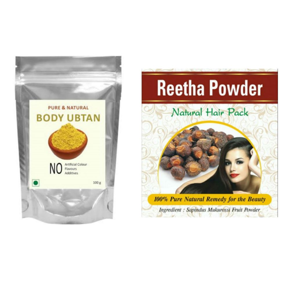 Indirang Ubtan Powder(100G) & Reetha Powder(100G) Combo Pack (1Pack)