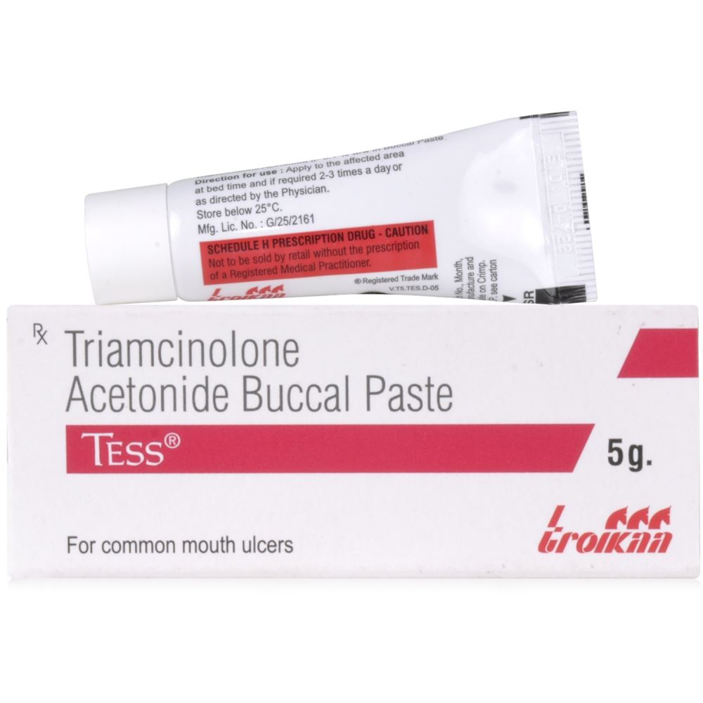 Troikaa Pharma Tess Oral Paste (0.1%w/w) (5g) Troikaa Pharma Tess Oral Paste (0.1%w/w) (5g)