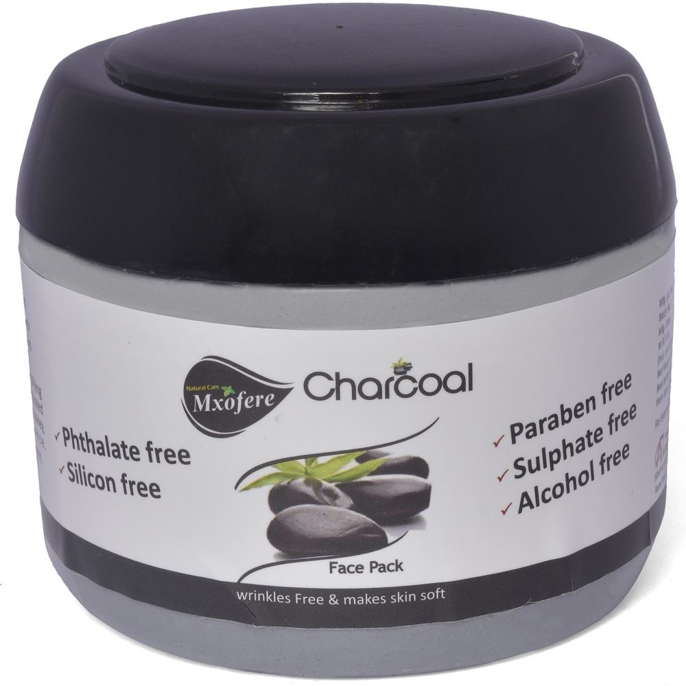 Mxofere Charcoal Face Pack {Paraben Free, Alcohol Free, Sulphate Free, Silicon Free, Phtalate Free} (100g)