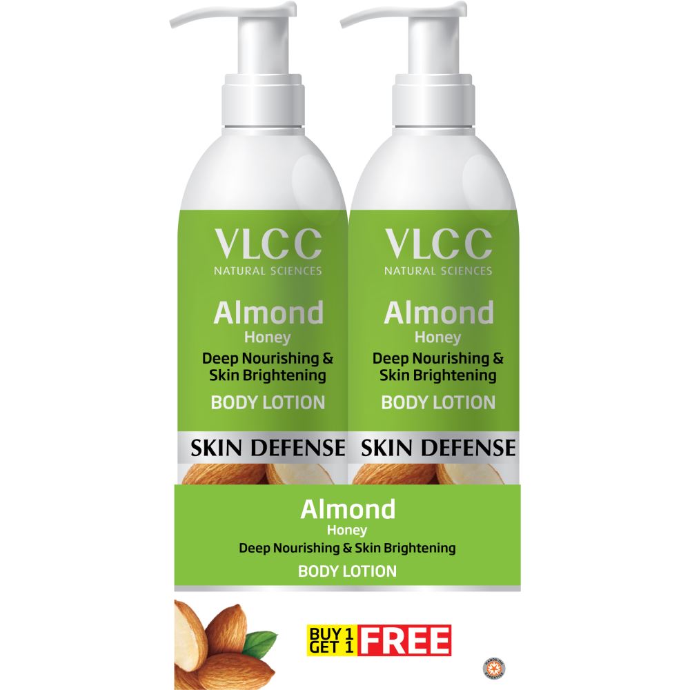 VLCC Almond Honey Deep Nourishing & Skin Brightening Body Lotion (Buy 1 Get 1)(Each 350Ml) (1Pack)