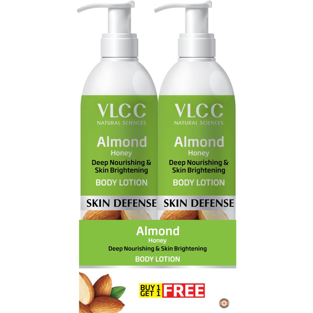 VLCC Almond Honey Deep Nourishing & Skin Brightening Body Lotion (Buy 1 Get 1)(Each 350Ml) (1Pack) VLCC Almond Honey Deep Nourishing & Skin Brightening Body Lotion (Buy 1 Get 1)(Each 350Ml) (1Pack)