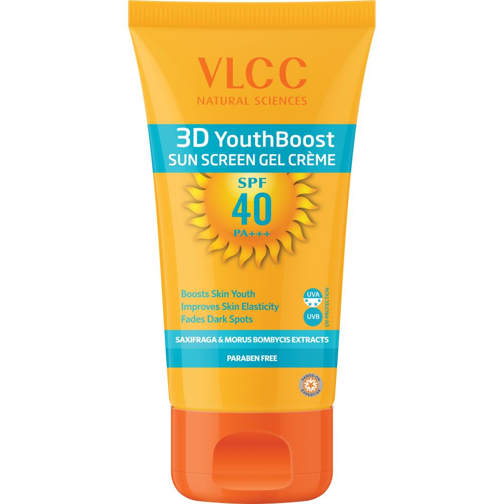 VLCC 3D Youth Boost Spf40 Pa+++ Sun Screen Gel Crème (50g)