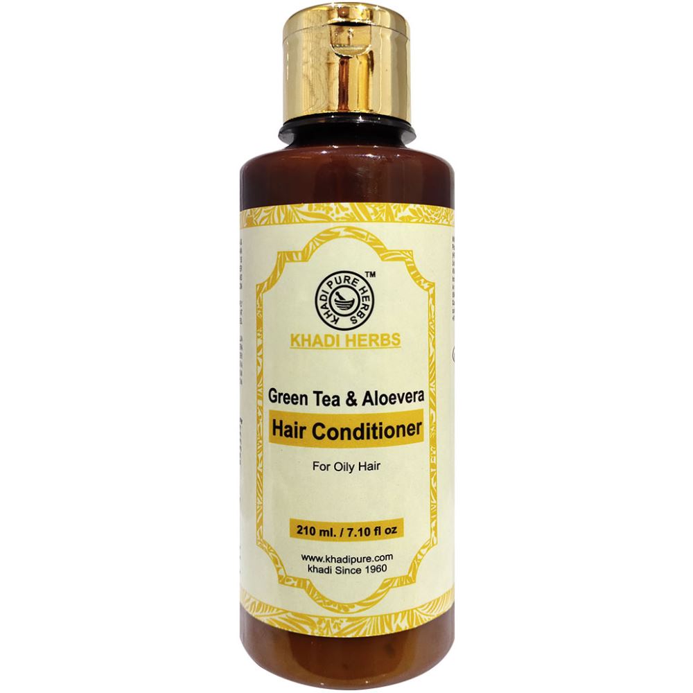 Khadi Pure Herbs Green Tea & Aloevera Hair Conditioner (210ml) Khadi Pure Herbs Green Tea & Aloevera Hair Conditioner (210ml)