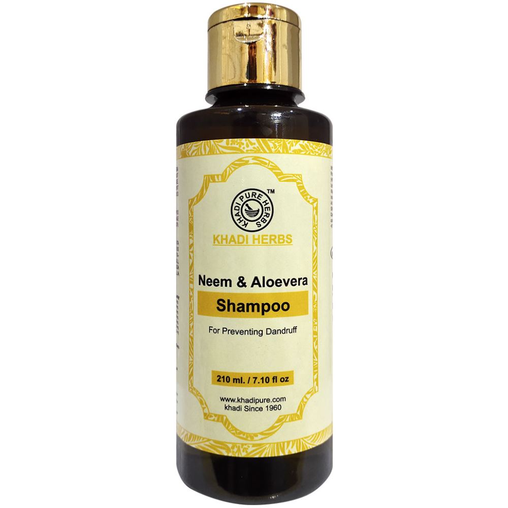 Khadi Pure Herbs Neem & Aloevera Shampoo (210ml)