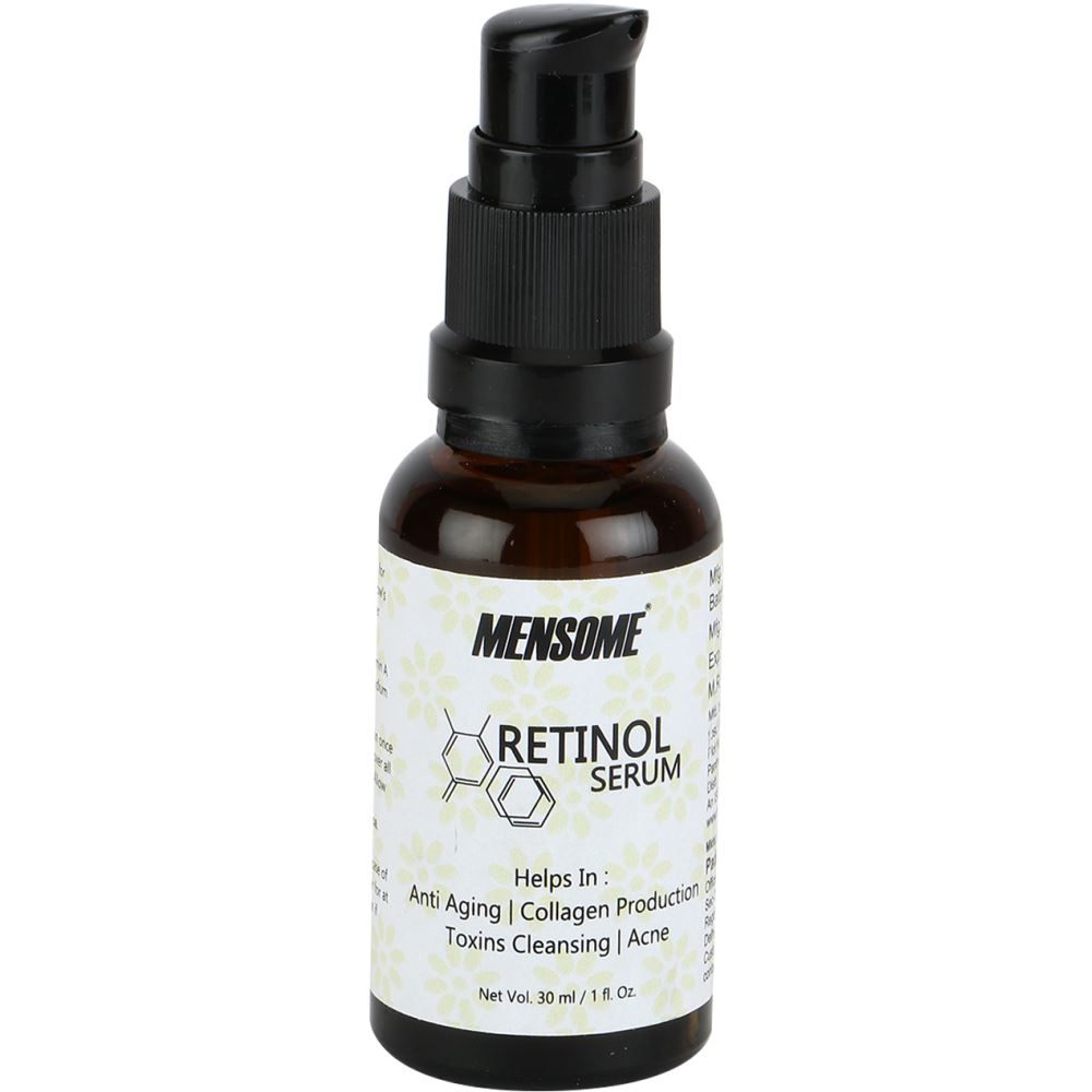 Mensome Retinol Serum For Face Youthfulness With Collagen Production, Anti Ageing, Toxins Cleansing And Anti Acne Ingredients (30ml)