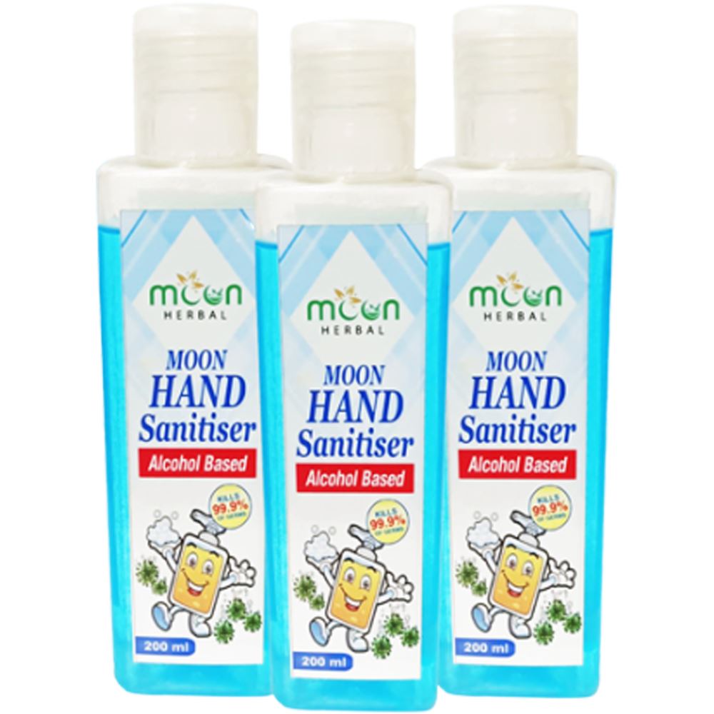 Moon Herbal  Hand Sanitizer (200ml, Pack of 3)