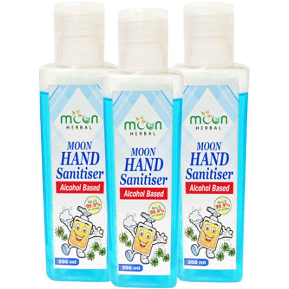 Moon Herbal Hand Sanitizer (200ml, Pack of 3) Moon Herbal Hand Sanitizer (200ml, Pack of 3)