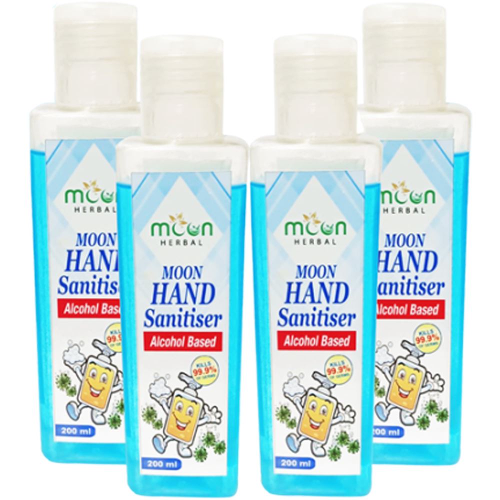 Moon Herbal Hand Sanitizer (200ml, Pack of 4) Moon Herbal Hand Sanitizer (200ml, Pack of 4)