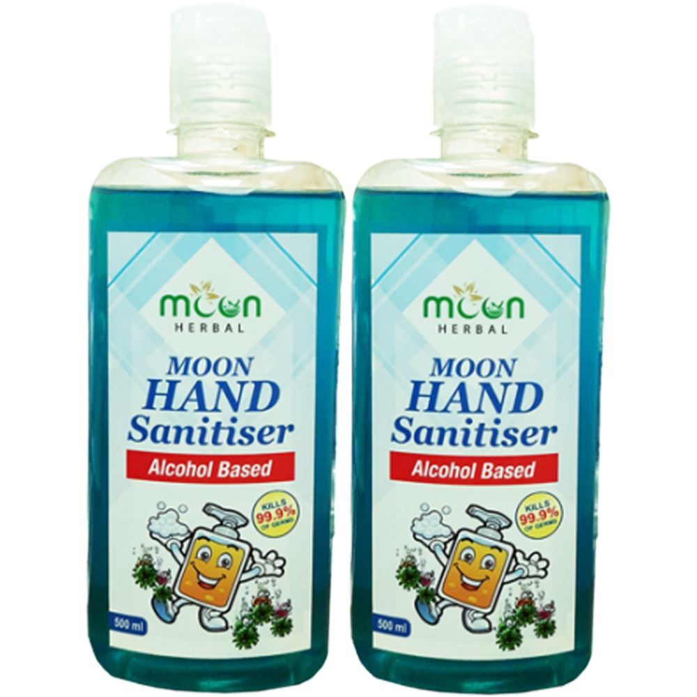 Moon Herbal  Hand Sanitizer (500ml, Pack of 2)