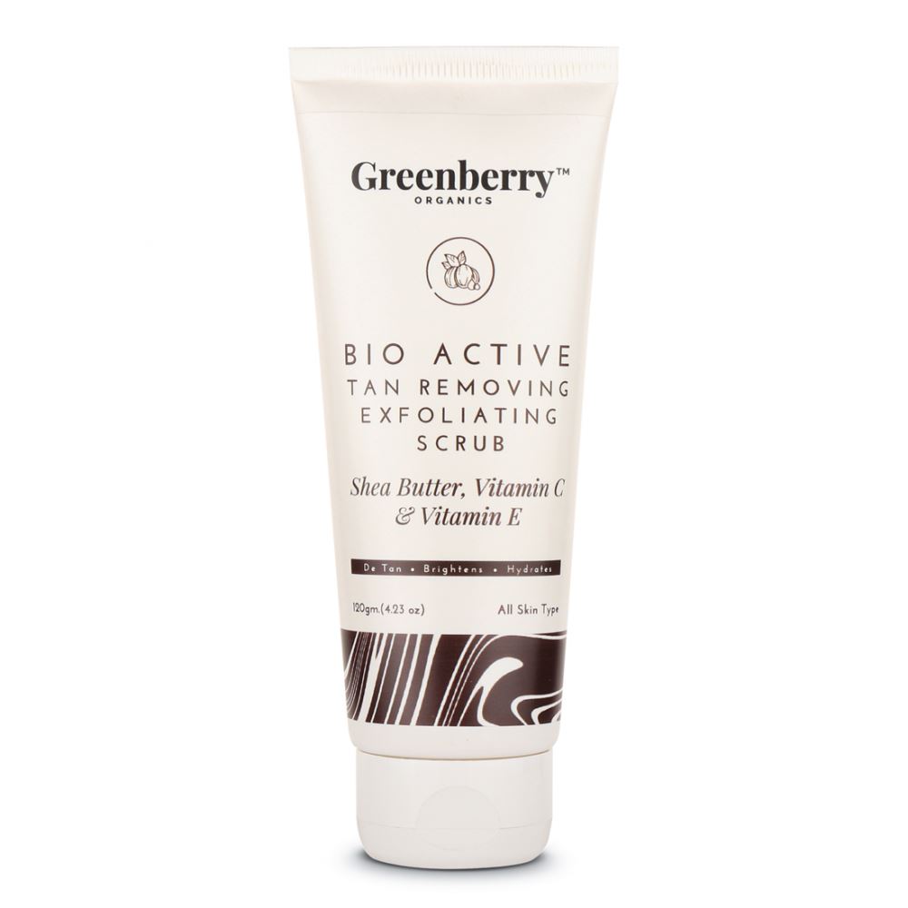 Greenberry Organics Bio Active Tan Removing Exfoliating Scrub (120g)