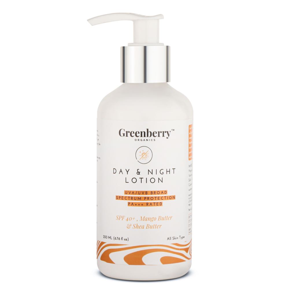 Greenberry Organics Day & Night Lotion With Spf 40+ (200ml) Greenberry Organics Day & Night Lotion With Spf 40+ (200ml)