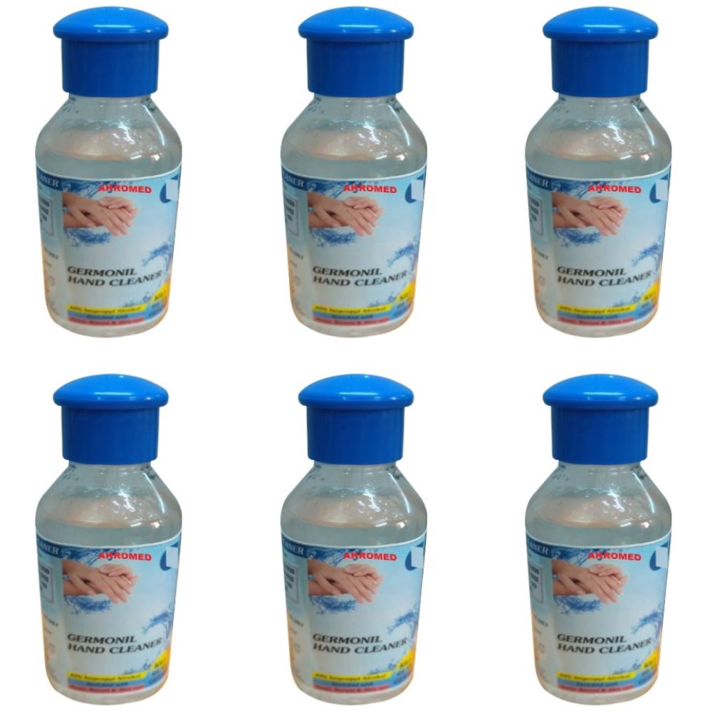 Akromed Hand sanitizer gel  (120ml, Pack of 6)