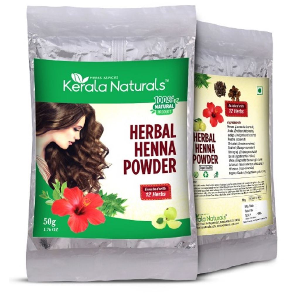 Kerala Naturals Herbal Henna Powder (50g, Pack of 2)