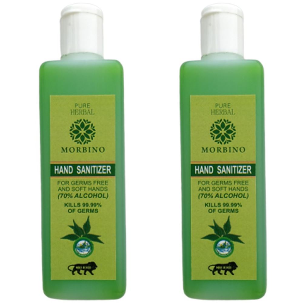 Pure Herbal Morbino Hand Sanitizer(Alcohol Based) (100ml, Pack of 2) Pure Herbal Morbino Hand Sanitizer(Alcohol Based) (100ml, Pack of 2)