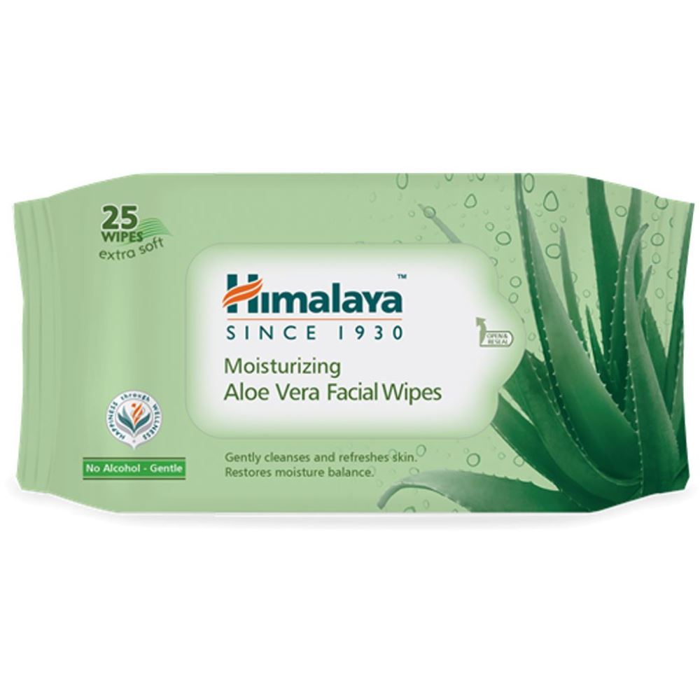 Himalaya Moisturizing Aloe Vera Facial Wipes (25pcs)