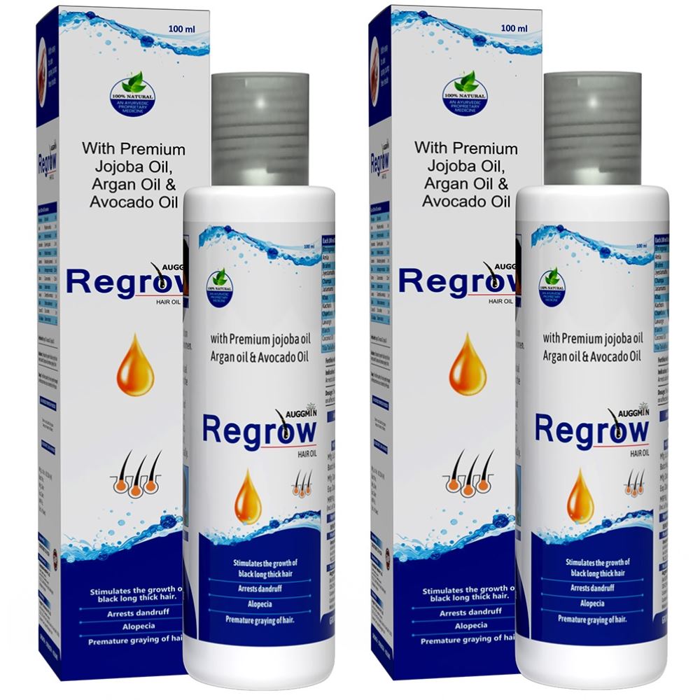 Auggmin Regrow Hair Oil - Hair Growth Oil (100ml, Pack of 2) Auggmin Regrow Hair Oil - Hair Growth Oil (100ml, Pack of 2)