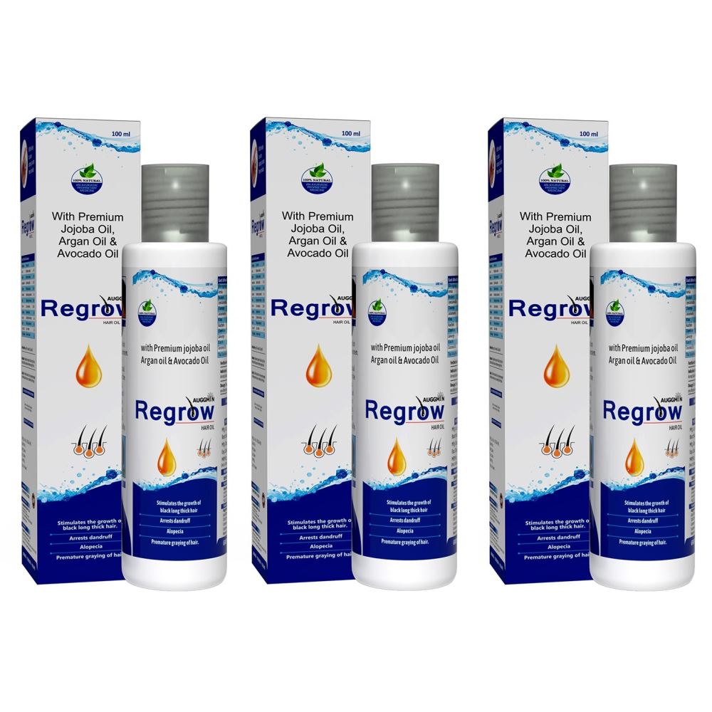 Auggmin Regrow Hair Oil - Hair Growth Oil (100ml, Pack of 3) Auggmin Regrow Hair Oil - Hair Growth Oil (100ml, Pack of 3)