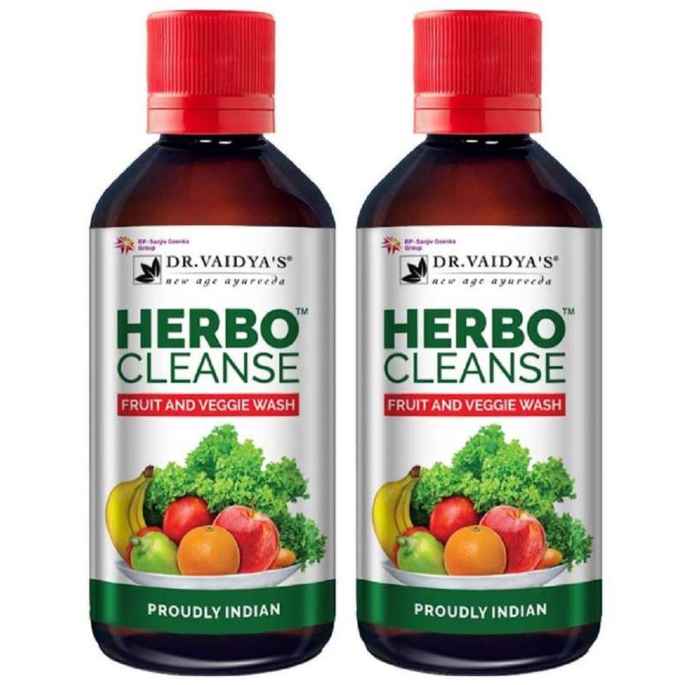 Dr. Vaidyas Herbo Cleanse Fruit and Veggie Wash (200ml, Pack of 2)