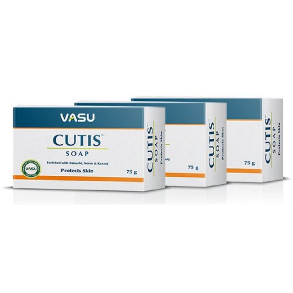 Vasu Cutis Soap (75g, Pack of 3)
