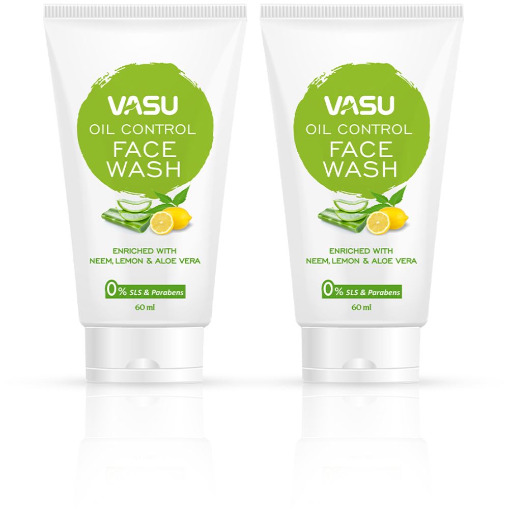 Vasu Oil Control Face Wash (120ml, Pack of 2)