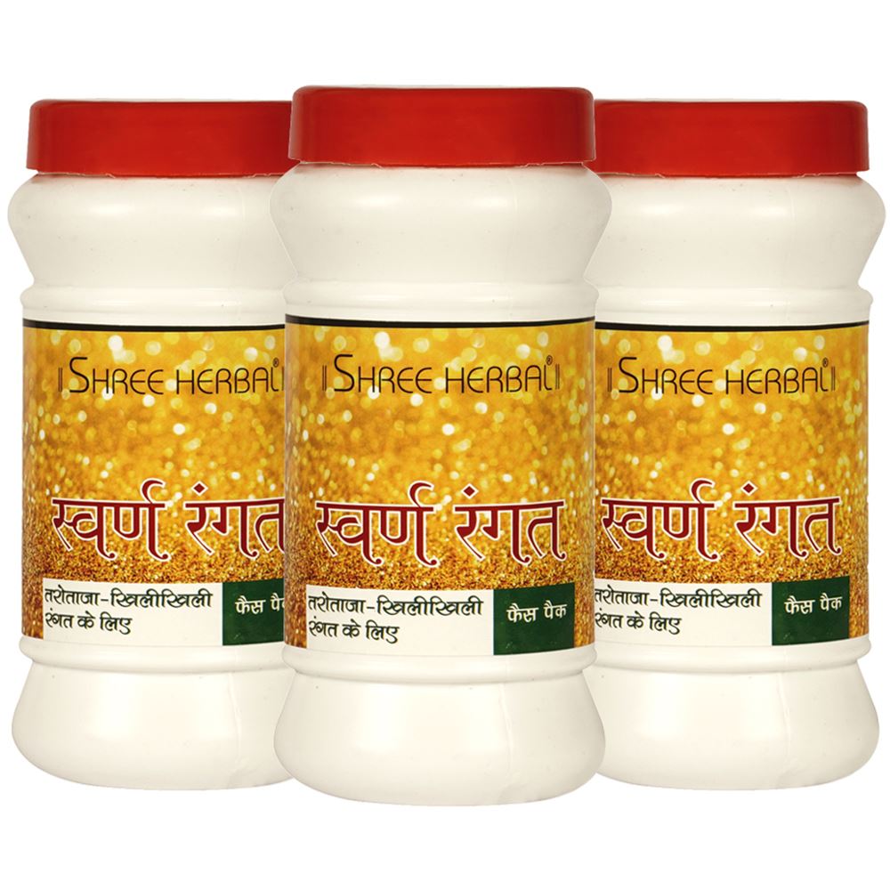 Shree Herbal Swarn Rangat Face Pack (100g, Pack of 3)