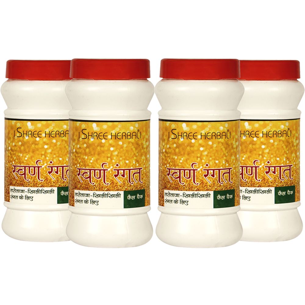 Shree Herbal Swarn Rangat Face Pack (100g, Pack of 4)