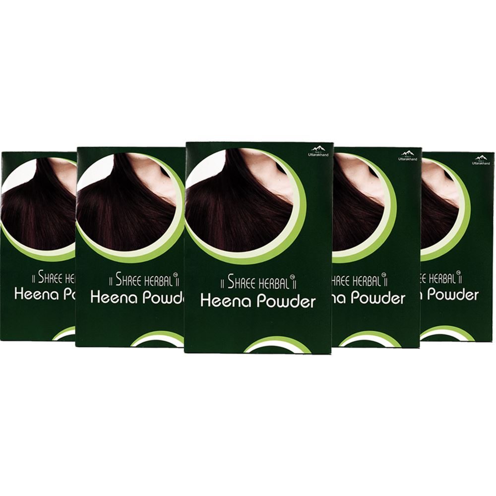 Shree Herbal Heena Powder (200g, Pack of 5)